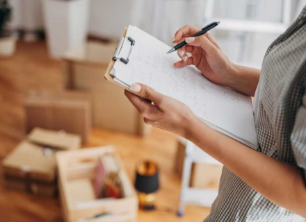 Long distance moving checklist on clipboard for 2026 relocation planning